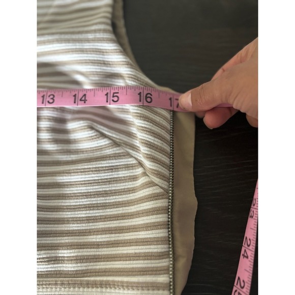 Banana Republic Striped Sleeveless Career Dress‎ Pleated Petite 10P - Picture 7 of 7